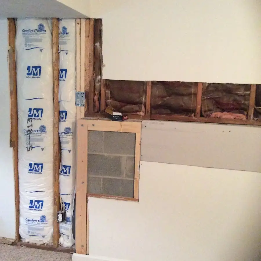 Wall insulation replacement during Contents Cleaning & Restoration in Woodridge